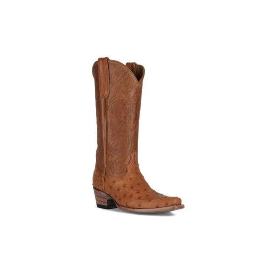 Nora Full Quill - Cutter Toe - Cognac