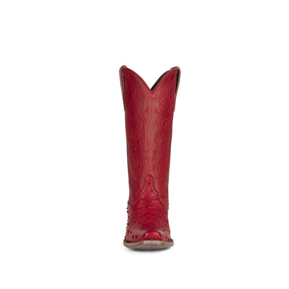 Nora Full Quill - Cutter Toe - Red