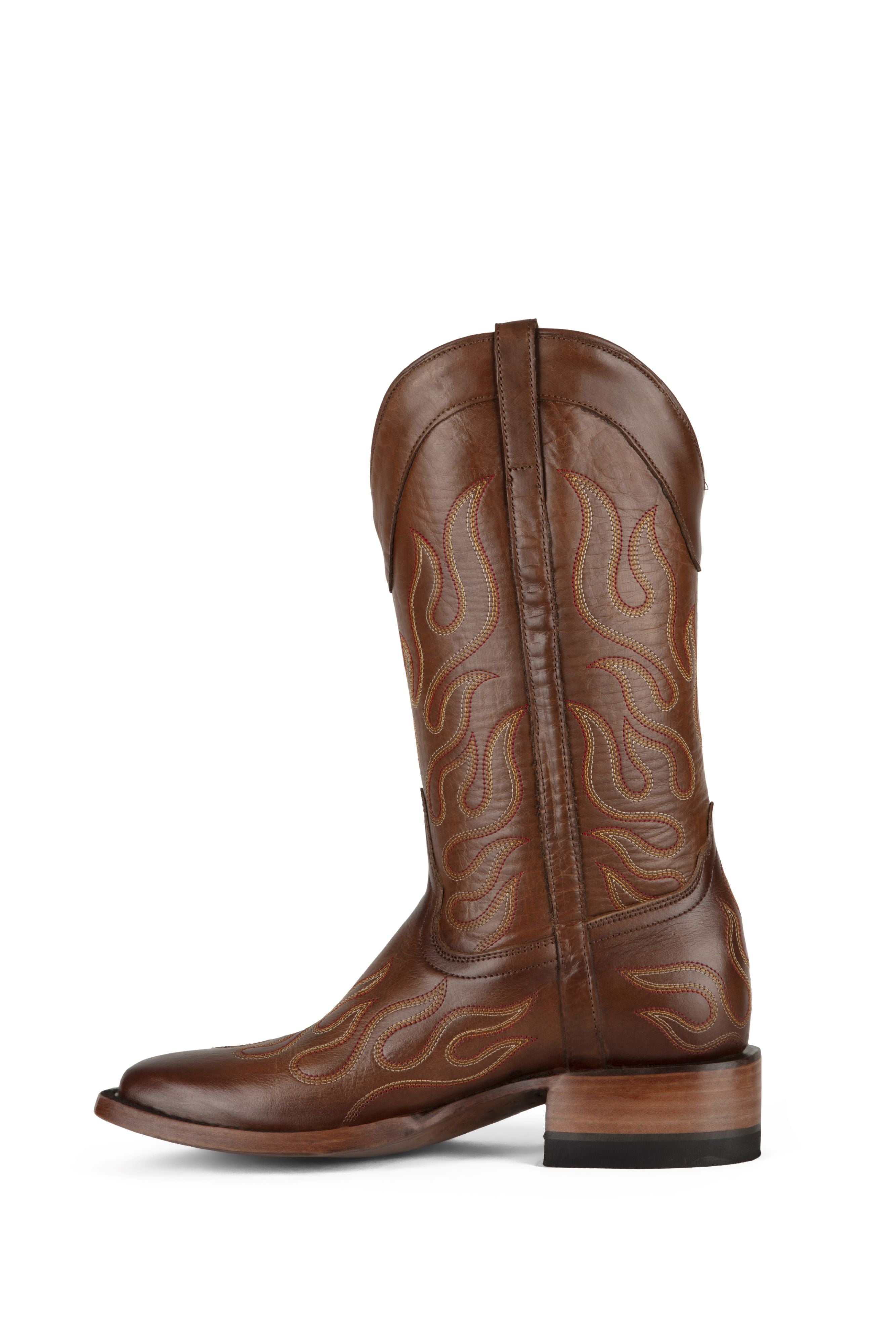 Keegan Square Toe Brown Azulado Boots